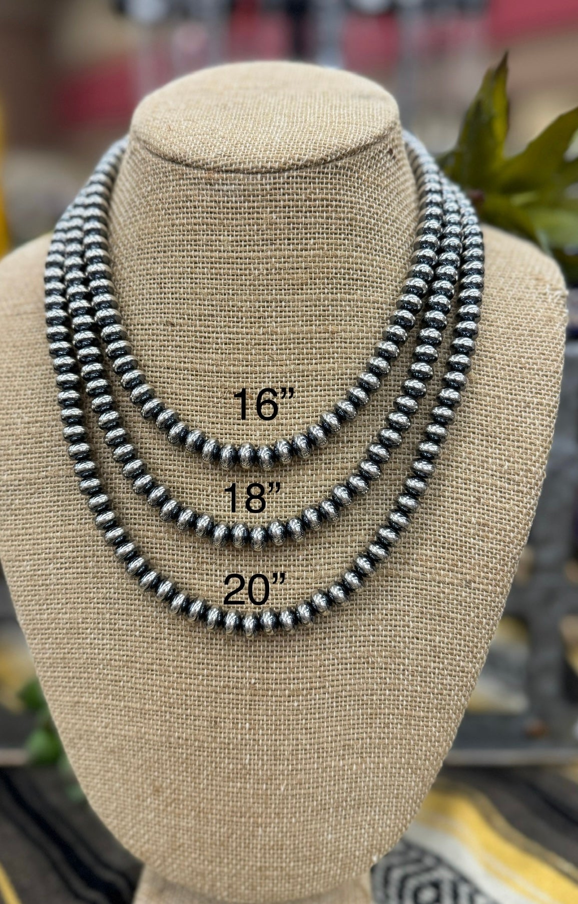 {La Grange} Sterling Silver 8mm Spacer Necklace