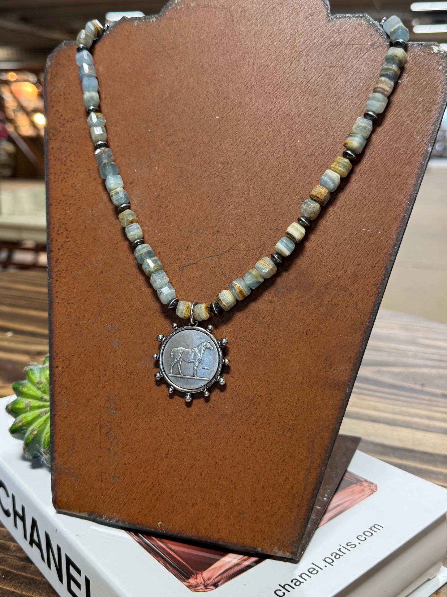 {Tombstone} Equestrian Coin Necklace
