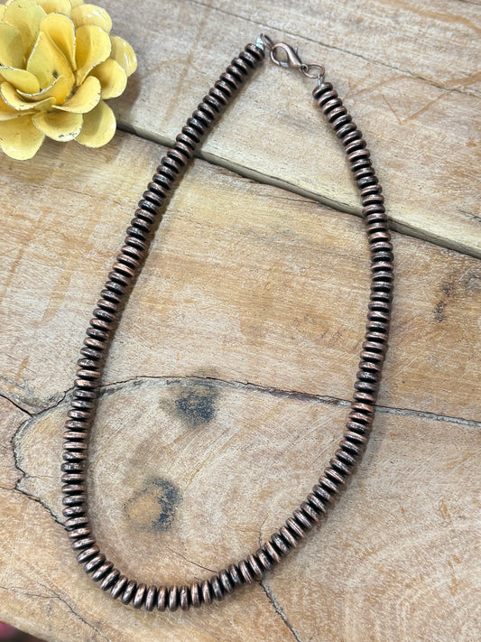 {Vegas} Copper Pearl Necklace