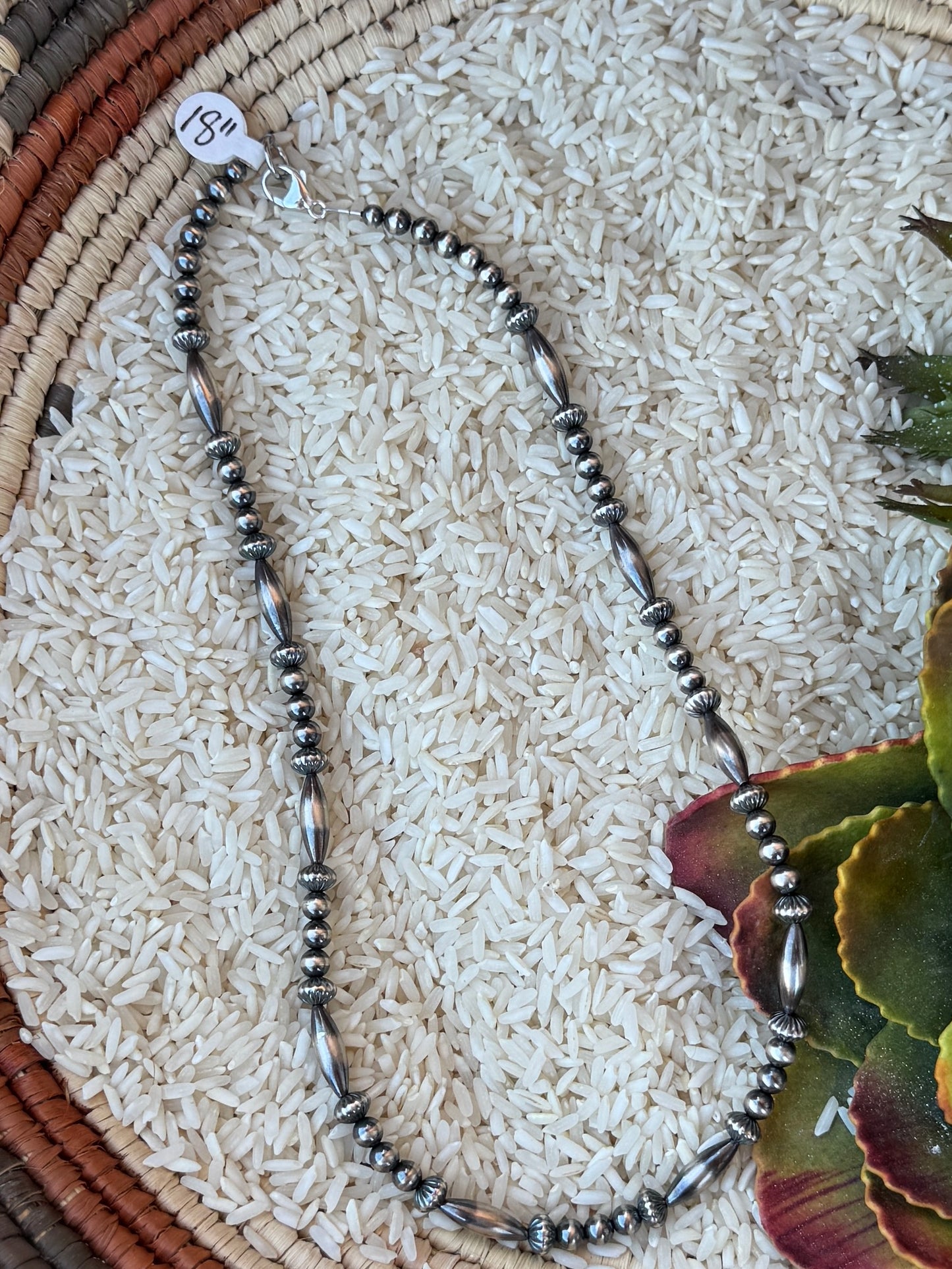 {Boho Babe} Barrel Pearl Necklace