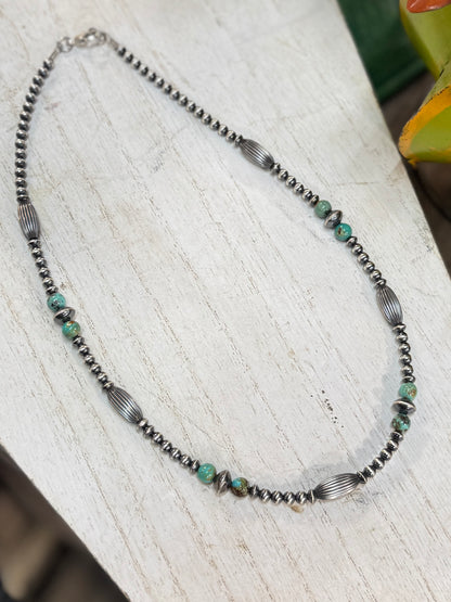 Silver & Turquoise {Pecos} Necklace