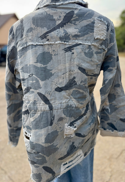 {Sweet Camo Twill} Jacket