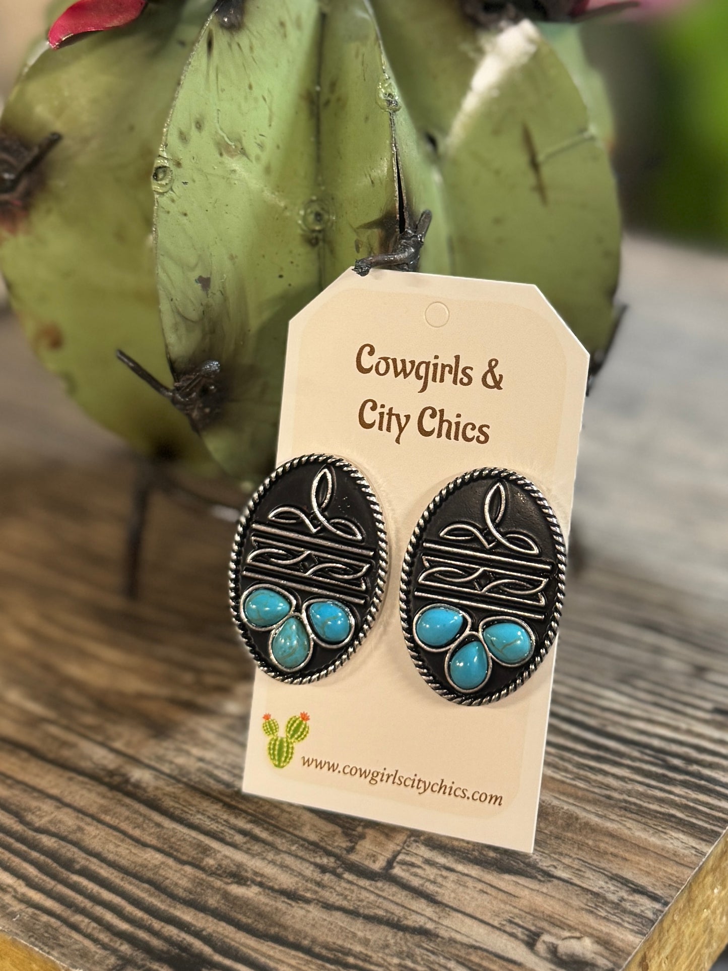 Boot Stitch Earrings