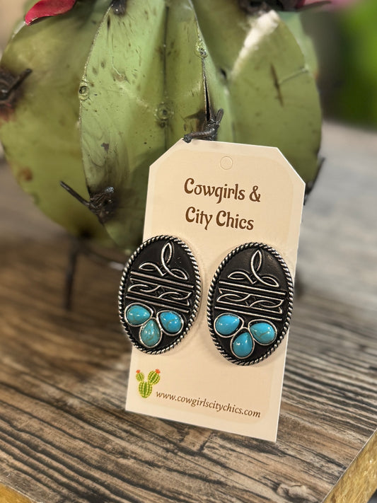 Boot Stitch Earrings