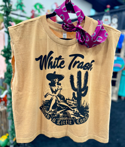 White Trash Boxy Tank