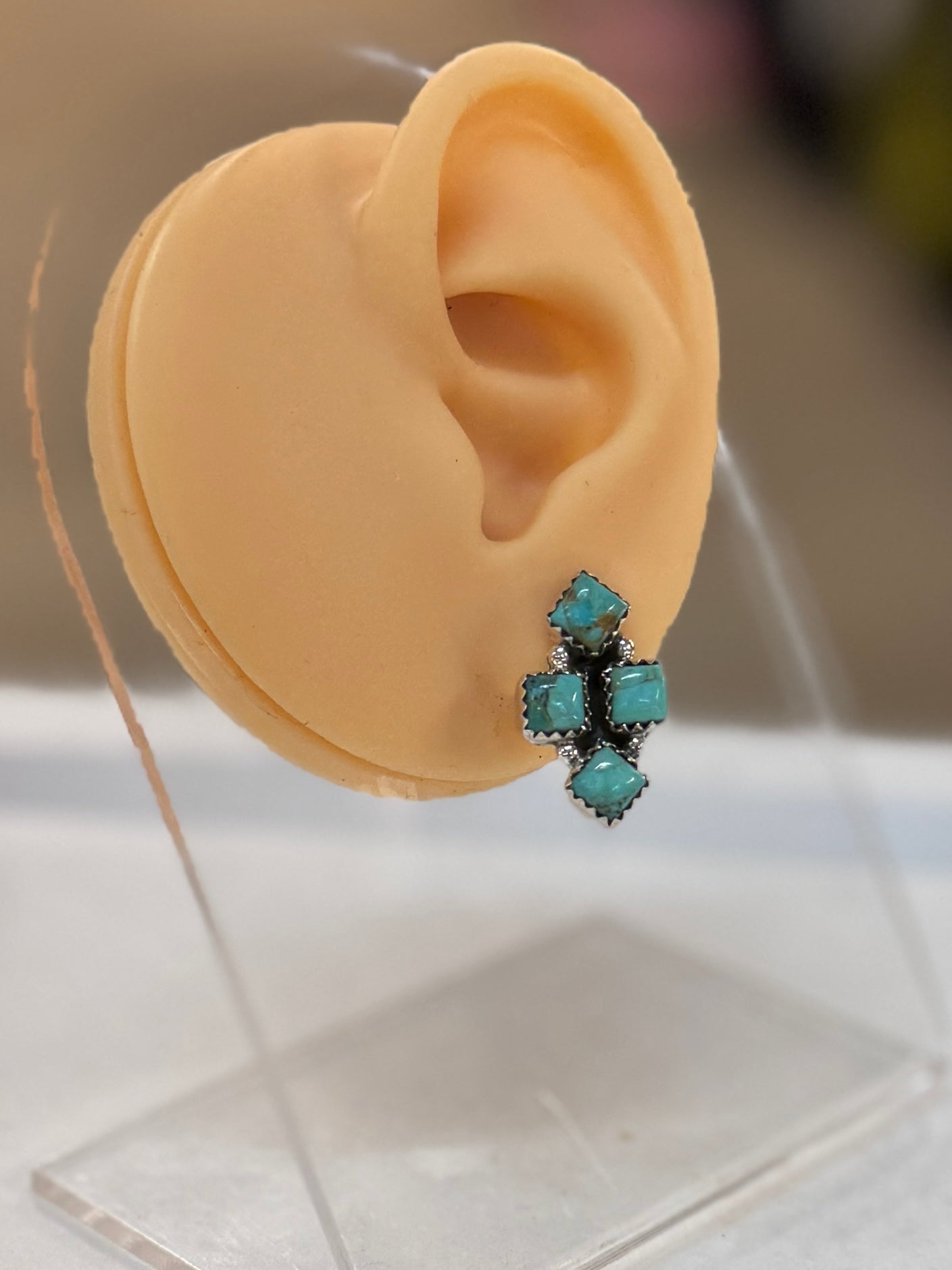 Kingman Square Stud Earrings