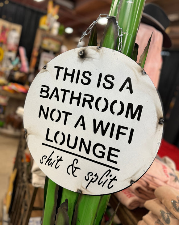 Wifi Lounge Metal Sign