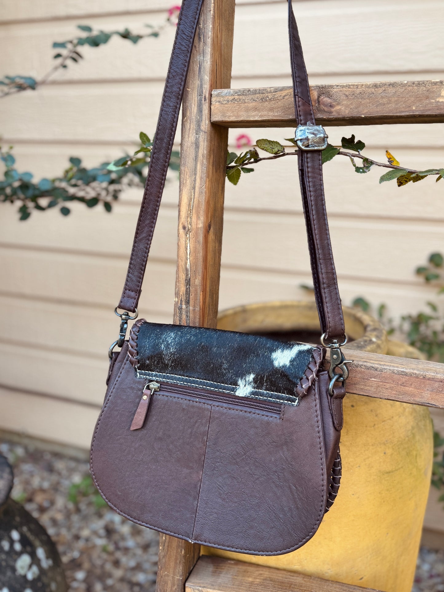 Leather Cowhide Messenger