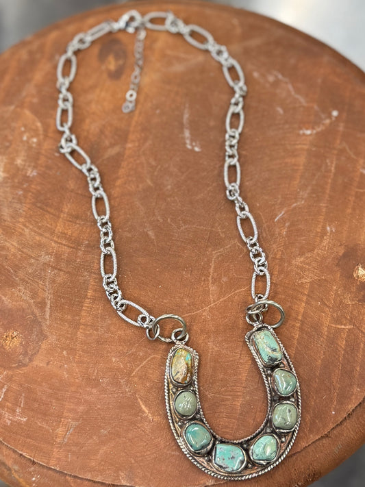 {Giddy Up} Horseshoe Necklace