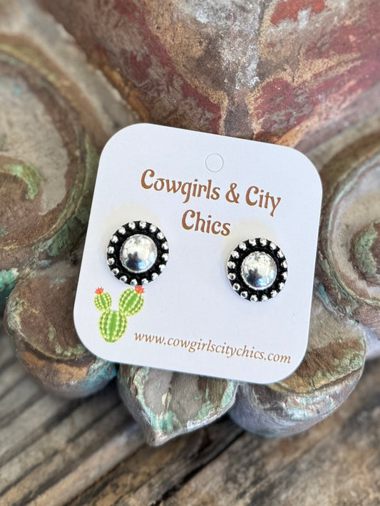 Silver Stud Earrings