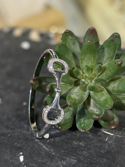 Silver Snaffle Bracelet