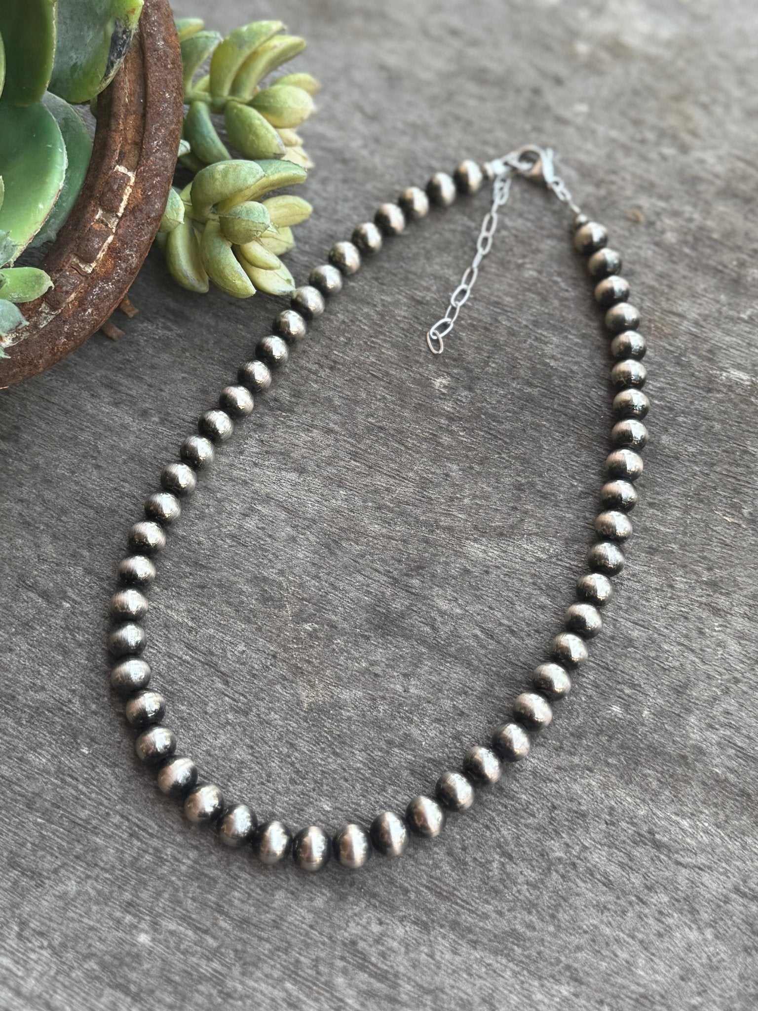 8mm Faux Pearl Necklace - Cowgirls & City Chics
