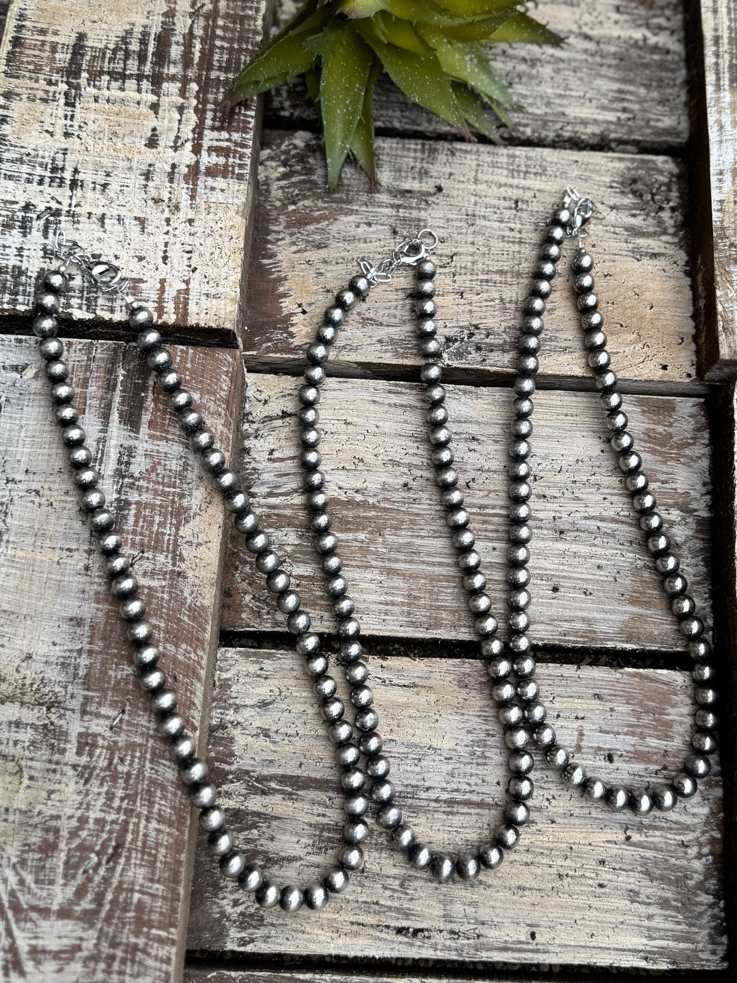 8mm Faux Pearl Necklace - Cowgirls & City Chics