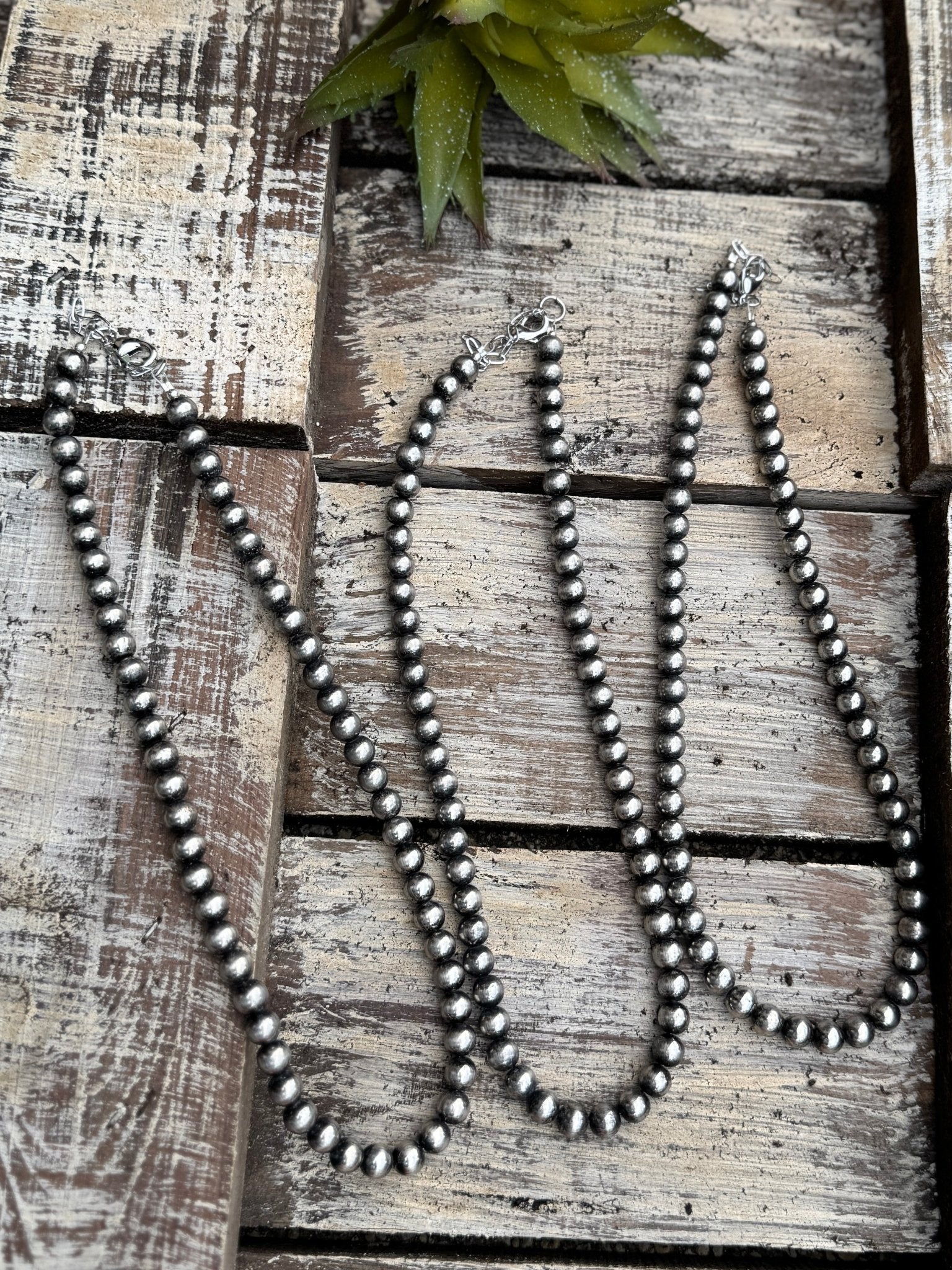8mm Faux Pearl Necklace - Cowgirls & City Chics