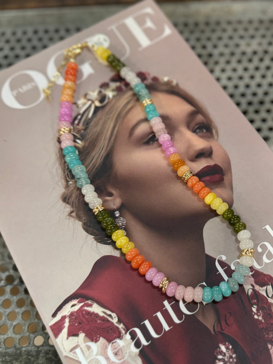 {Summer Breeze} Multi-Color Gemstone Necklace