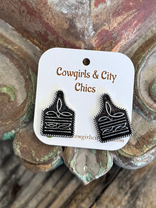 Cow Tag Boot Stitch Studs