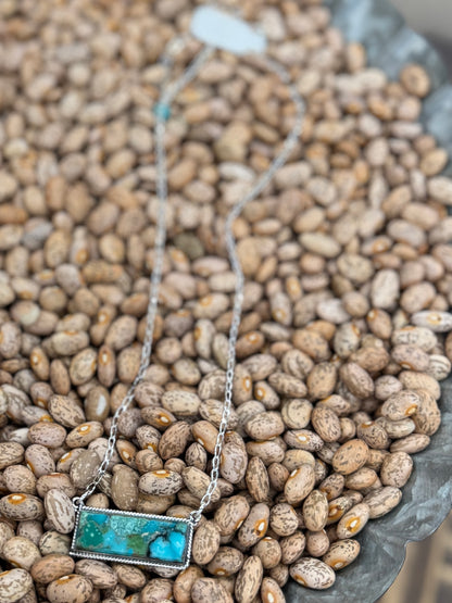 Plain Kingman Bar Necklace