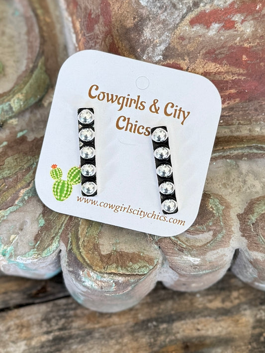 Southwest Stud Drop Earrings