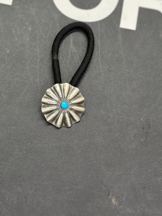 {Elm} Turquoise Concho Hair Tie