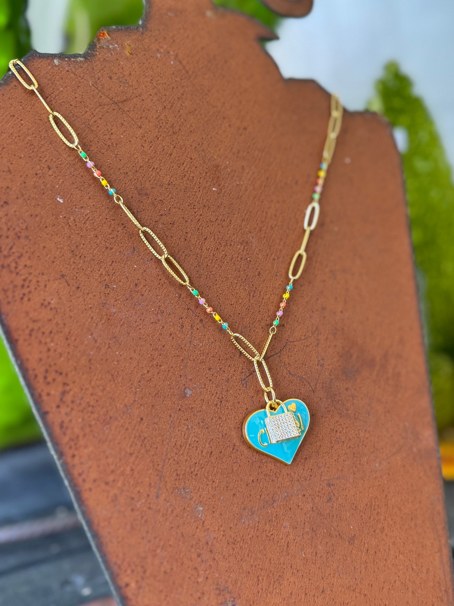 {Boujee} Lock Necklace