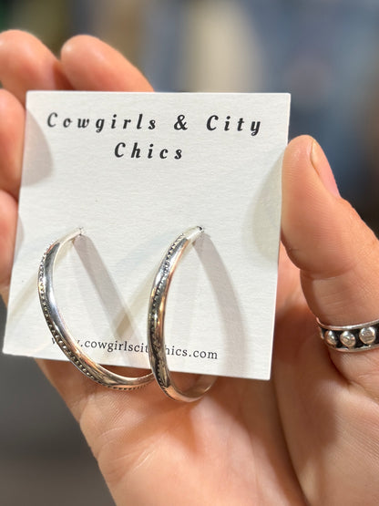 Sterling Silver Hoop Earrings