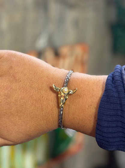 Cow Skull Cuff
