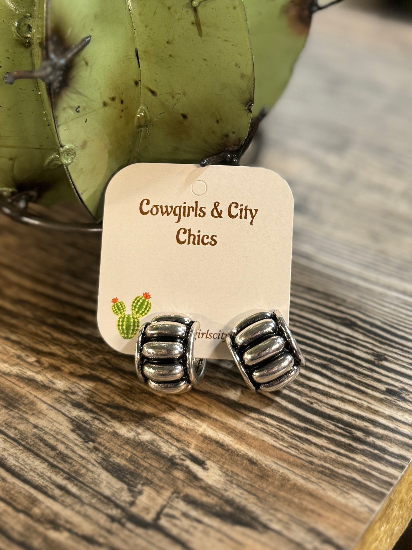 Wide Huggie Hoop Earring