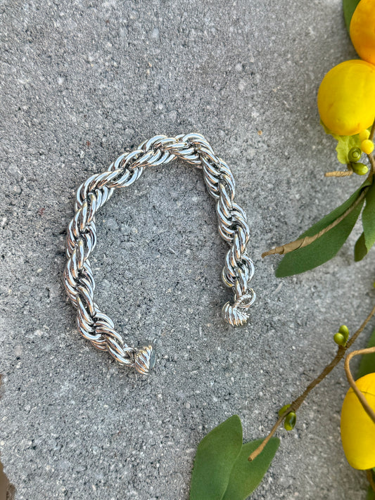 {Get Twisted} Rope Stainless Bracelet