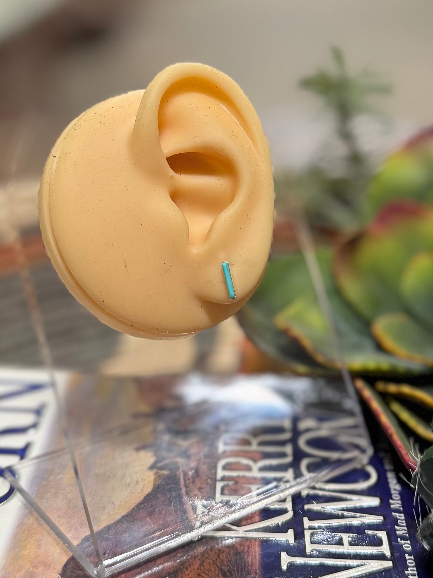 Skinny Drop Stud Earrings