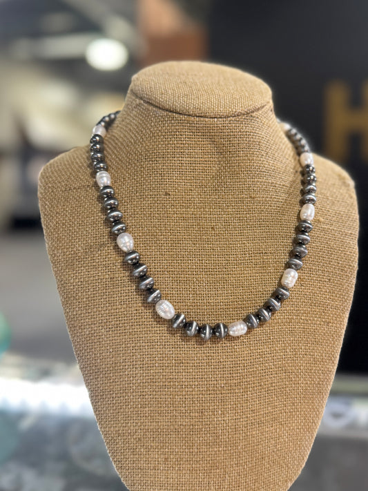 Boujee Cowgirl Pearl Necklace