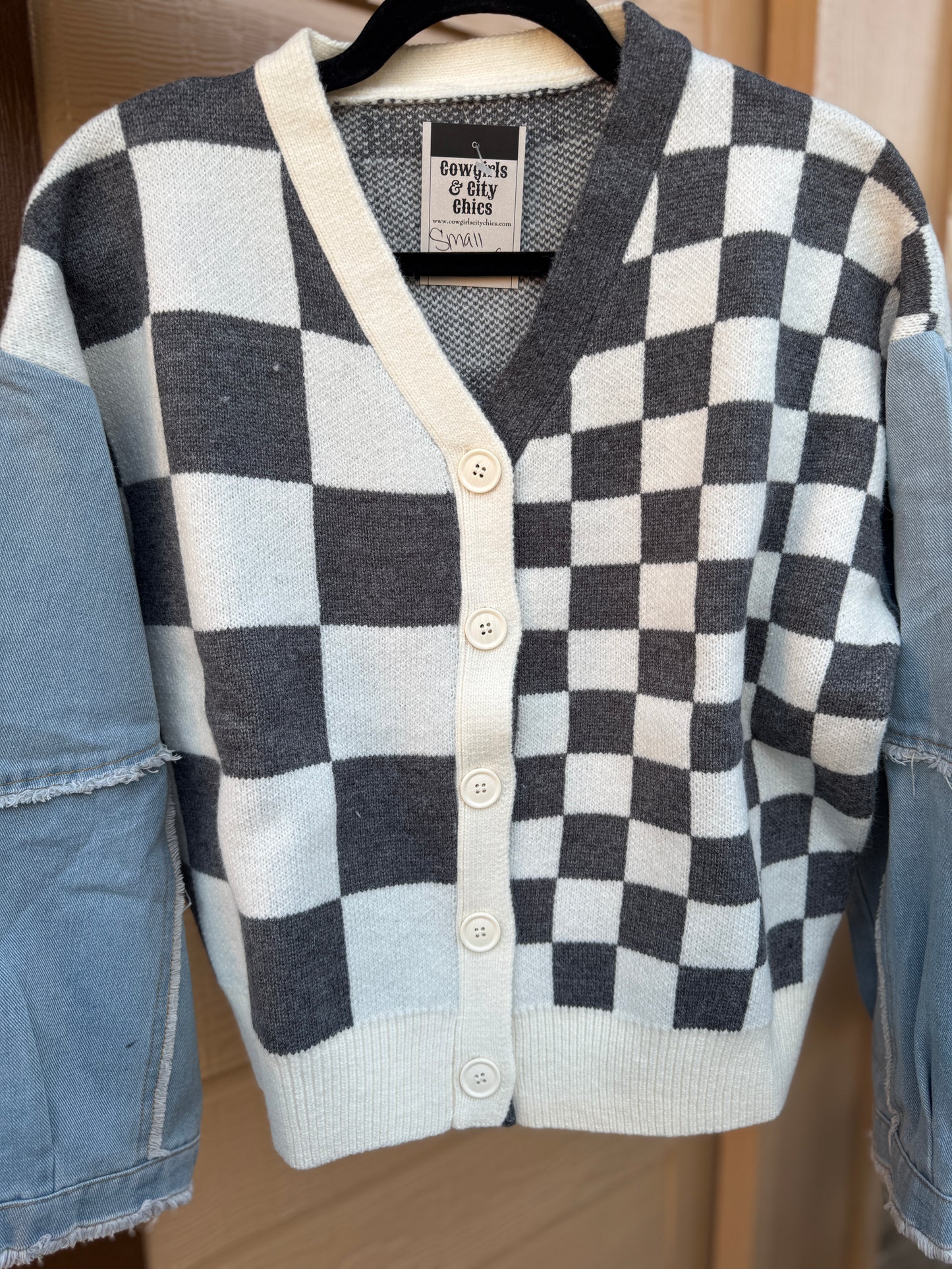 {Austin} Checker Cardigan