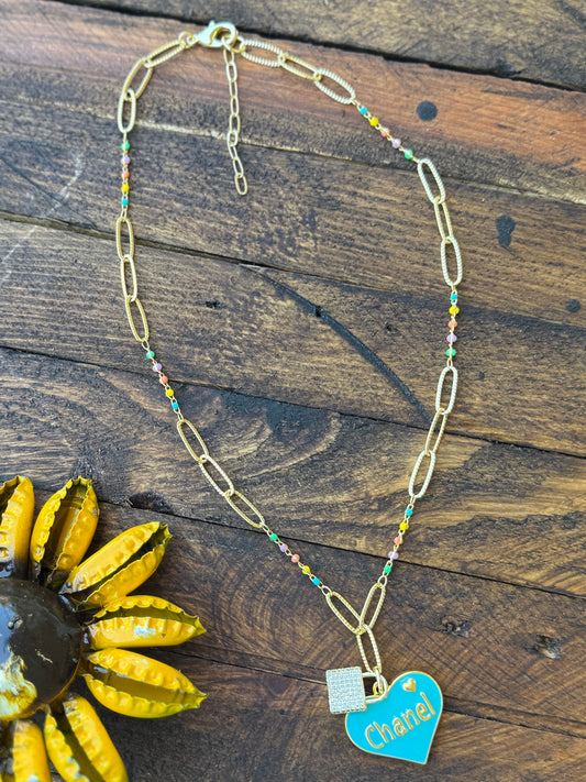 {Boujee} Lock Necklace