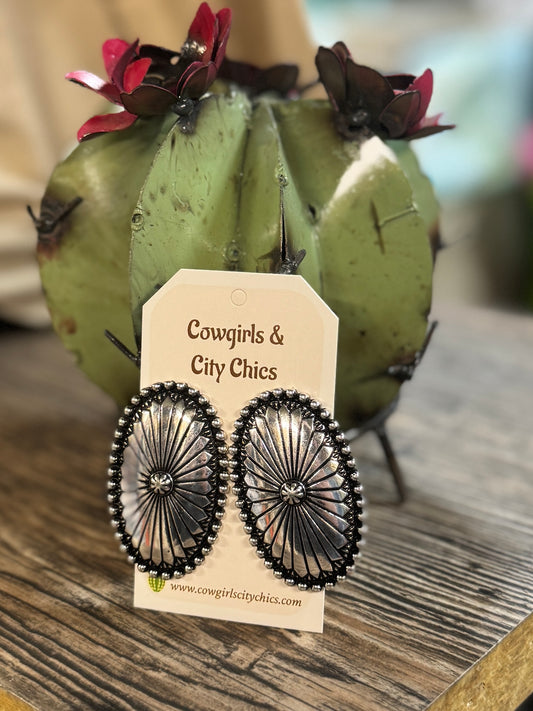 {Santa Fe} Concho Earrings
