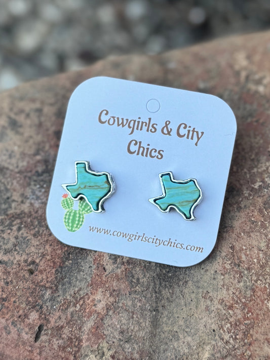 Turquoise Texas Earrings