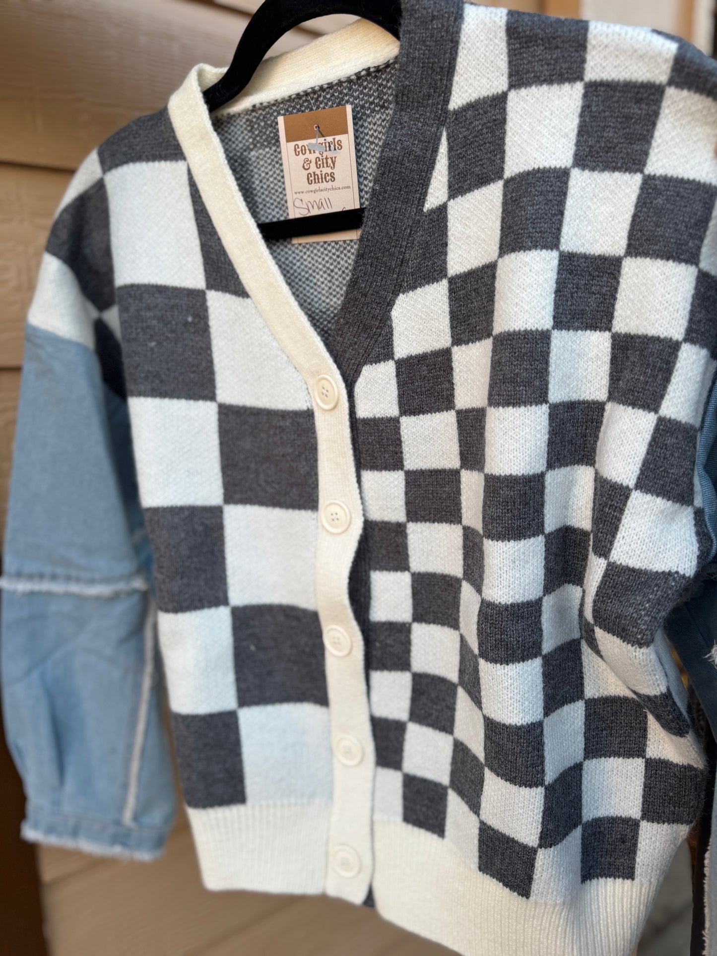 {Austin} Checker Cardigan