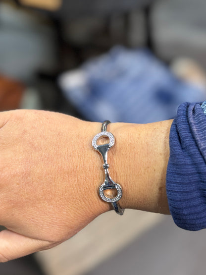 Silver Snaffle Bracelet