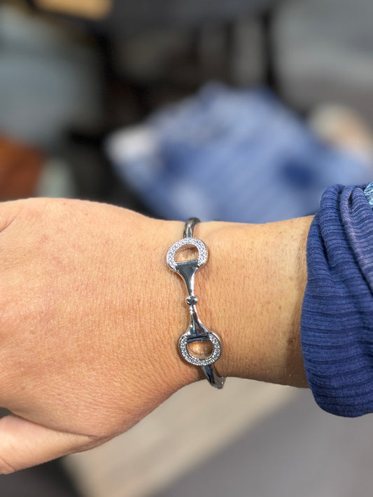 Silver Snaffle Bracelet