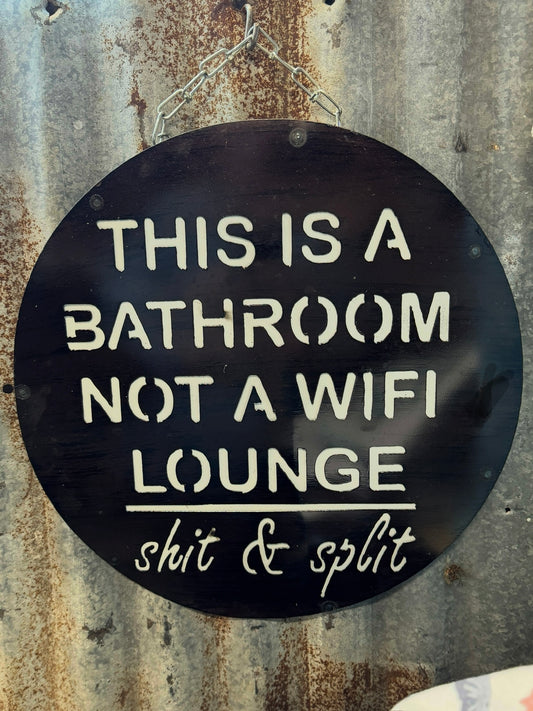Wifi Lounge Metal Sign