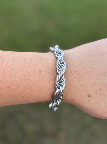 {Get Twisted} Rope Stainless Bracelet