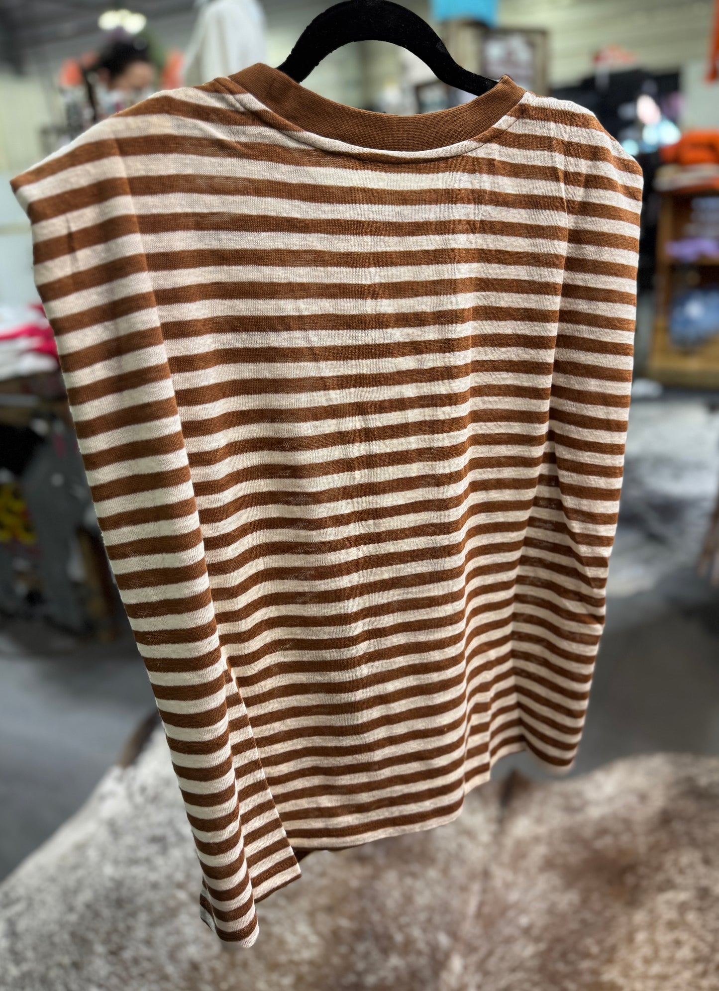 Stripe Embroidered Muscle Tank