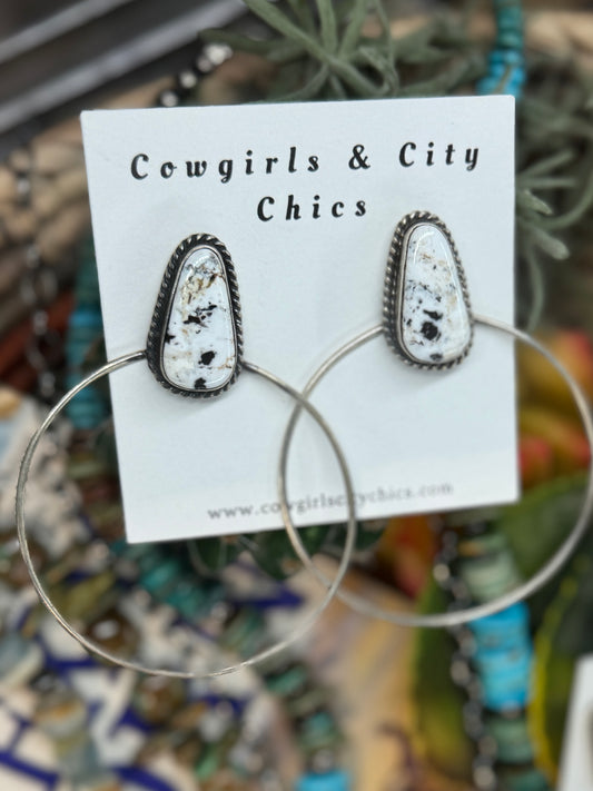 {JLO} White Buffalo Hoops