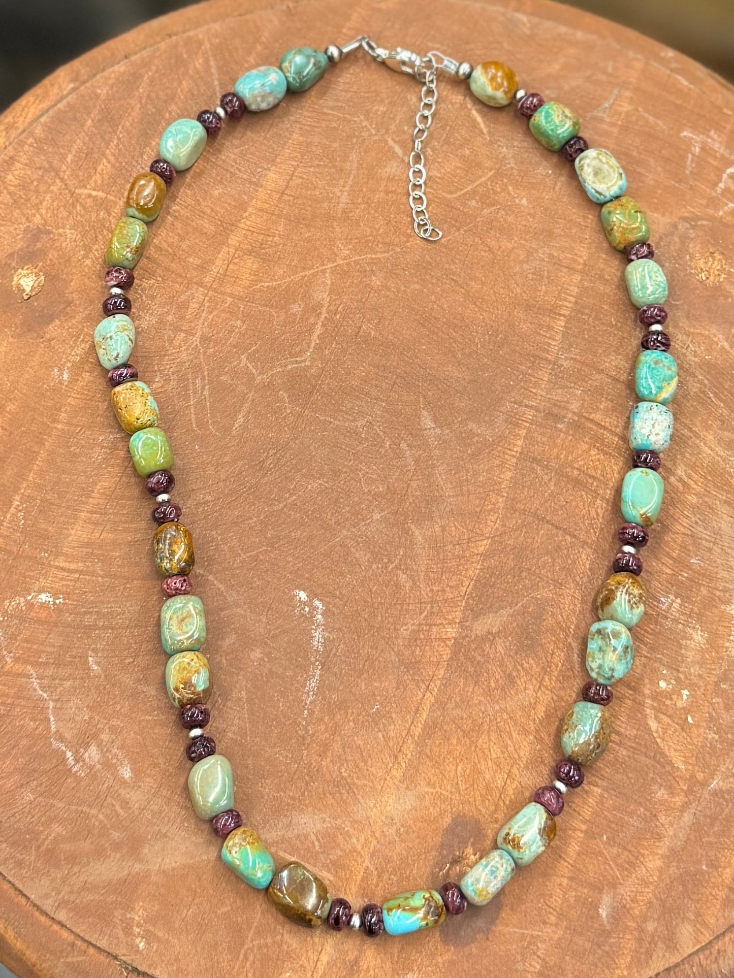 Purple Spiny & Kingman Necklace