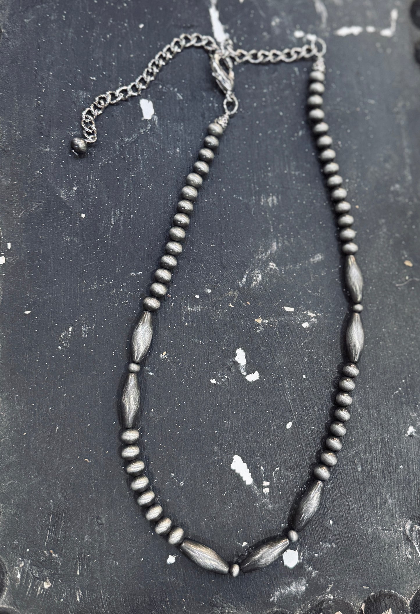 ✨{Lone Star} Barrel Beaded Necklace