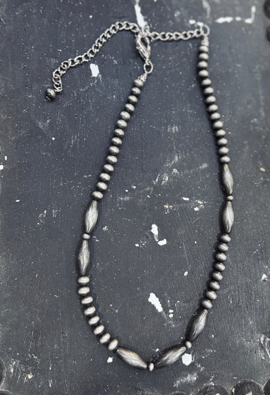 ✨{Lone Star} Barrel Beaded Necklace