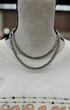 5mm Sterling Silver Navajo Pearl Necklace