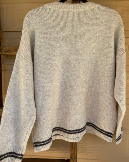 Embroidered {Good Luck} Sweater