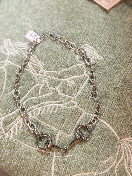 Silver Snaffle Necklace