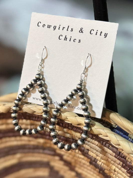 Silver Pearl Drop Earrings
