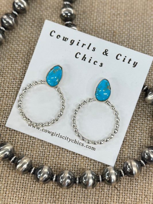Kingman Stud Hoop Earrings