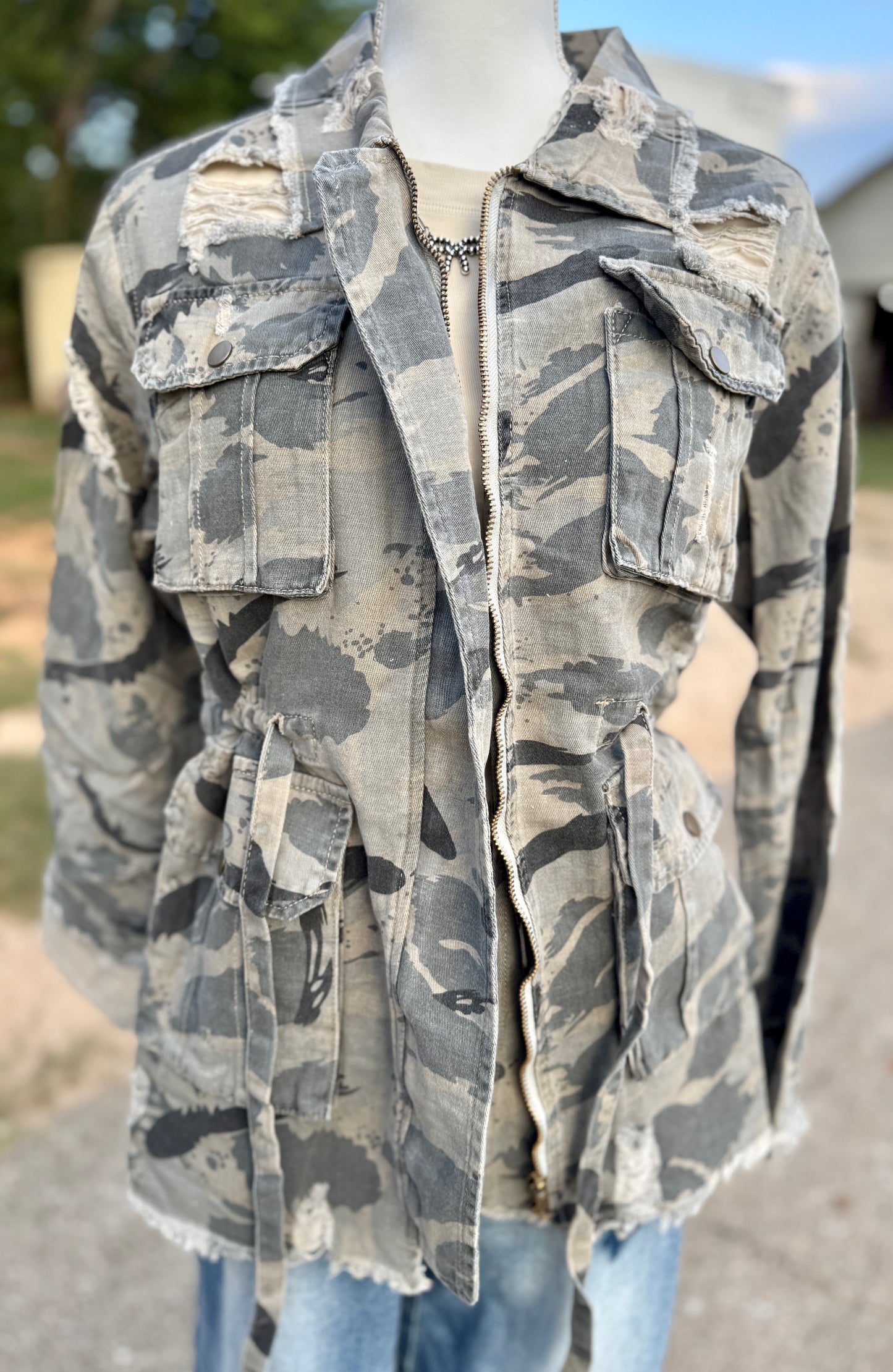 {Sweet Camo Twill} Jacket